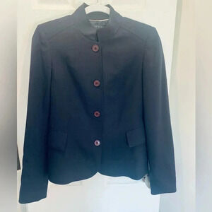 Anne Klein Navy Blue Blazer Jacket Size 6